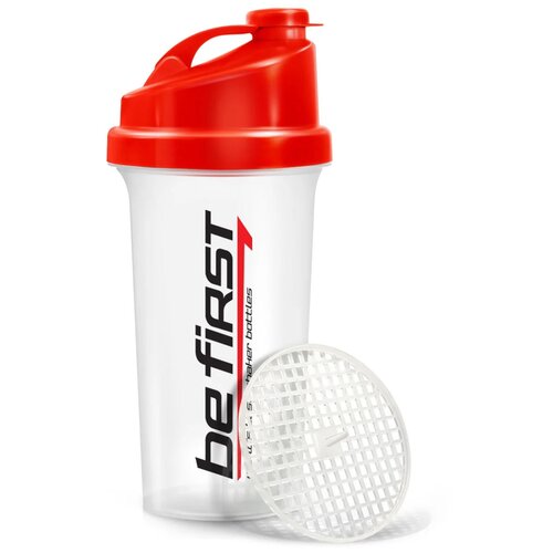 Шейкер Be First TS 1037 700 мл прозрачный/красный