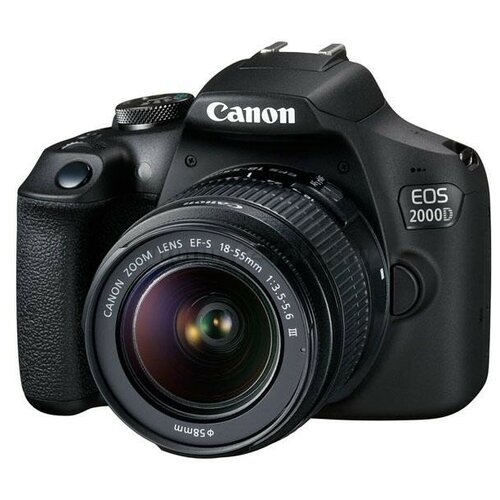 Фотоаппарат Canon EOS 2000D Kit черный EF-S 18-55mm f35-56 III 3959000₽