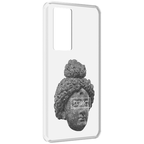 Чехол MyPads каменное лицо девушки для Realme GT Master Explorer Edition задняя-панель-накладка-бампер