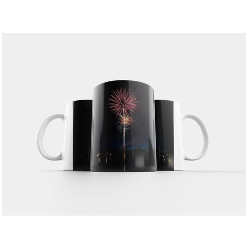 фото Кружка "фейерверк, город, городской" 320 мл lotsprints
