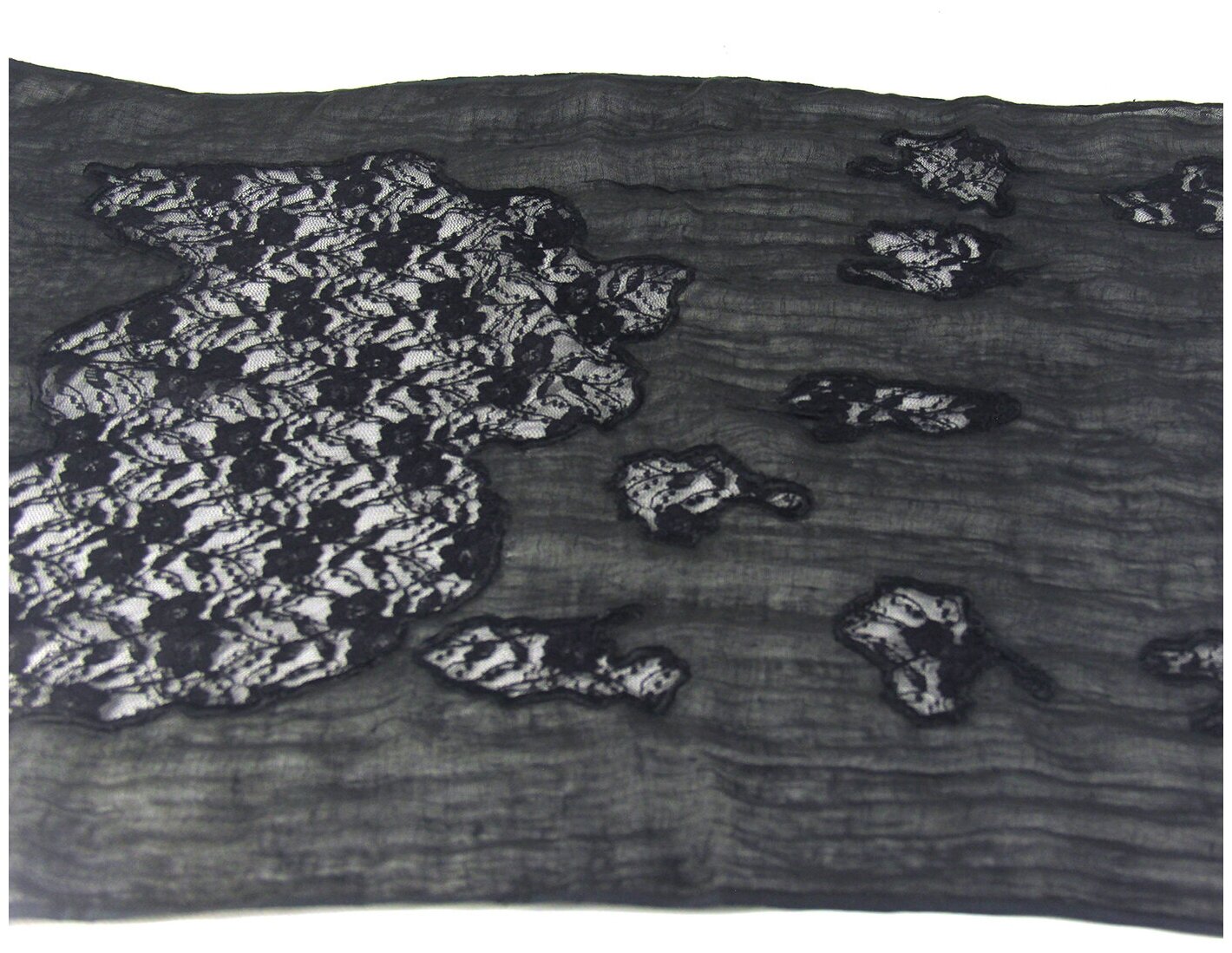 Шаль ПРЕЗЕНТ для женщин,180х60 см, черный — фото 1