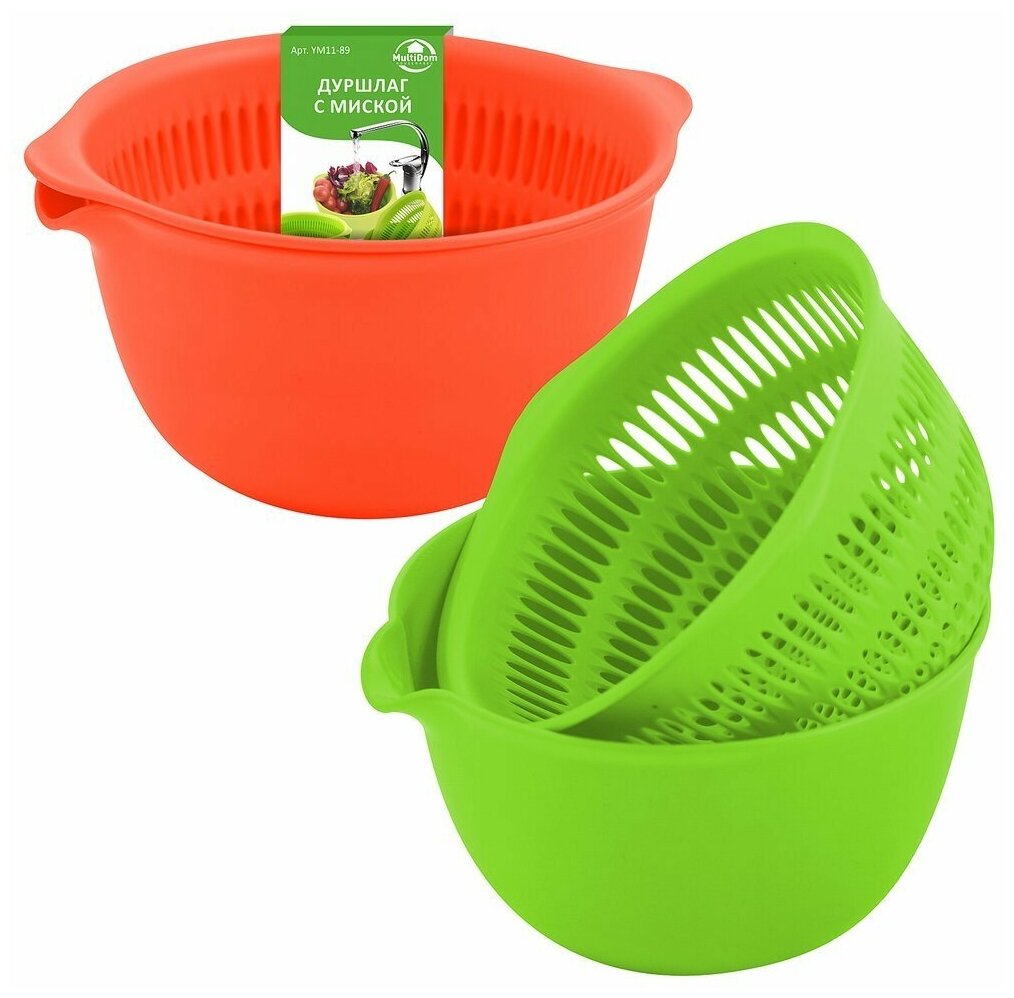 фото Дуршлаг с миской, 16,5x15x8 см