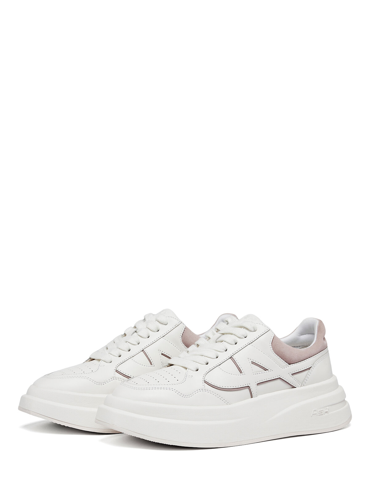 Кеды ASH, размер 39, белый/сиреневый — фото 1