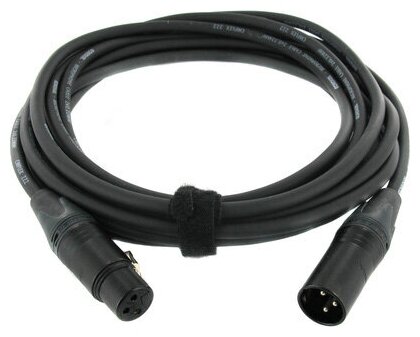 Cordial CPM 5 FM-FLEX микрофонный кабель XLR female/XLR male, разъемы Neutrik, 5,0 м, черный