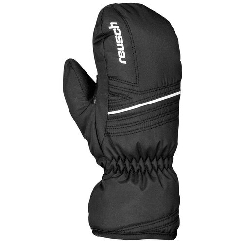 фото Варежки reusch 2018-19 alan junior mitten black/white (inch (дюйм):4)