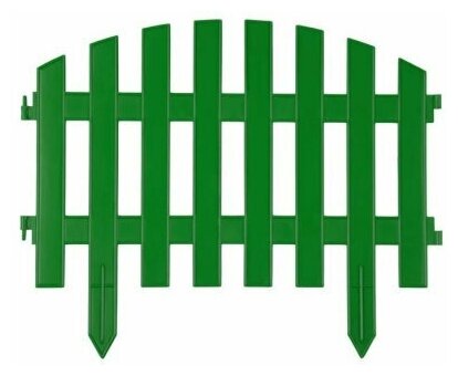 Забор декоративный №2 7 секций зеленый