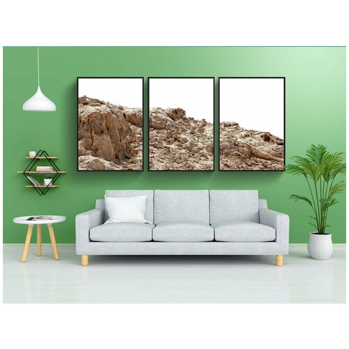 фото Набор модулных постеров для интерьера "горные породы, камни, природа" 60x90 см. в тубусе, без рамки lotsprints