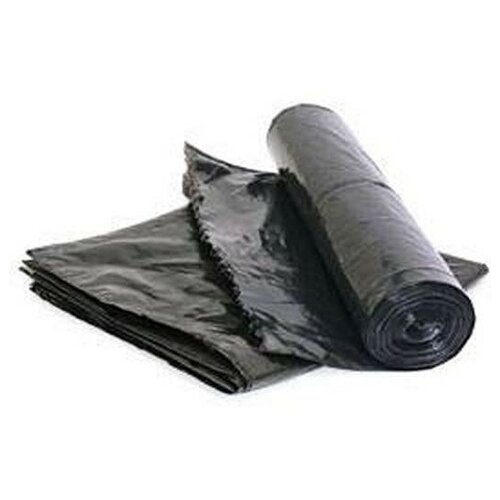 Пакеты для мусора Полипласт Органикс (80мкм, черные) ПВД, 50шт. в рулоне