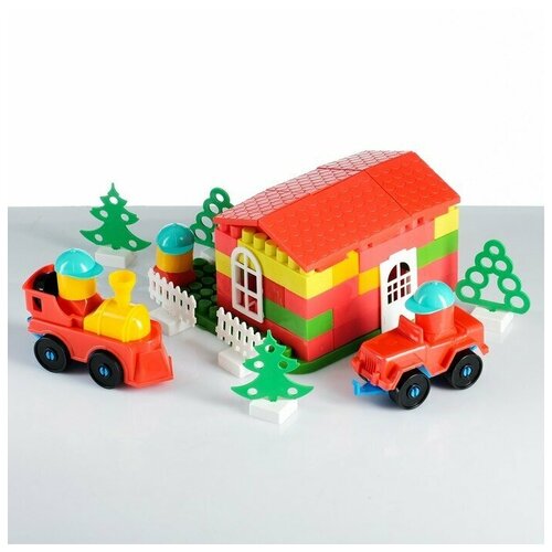 Конструктор, 110 деталей, 23 х 23 х 24 см