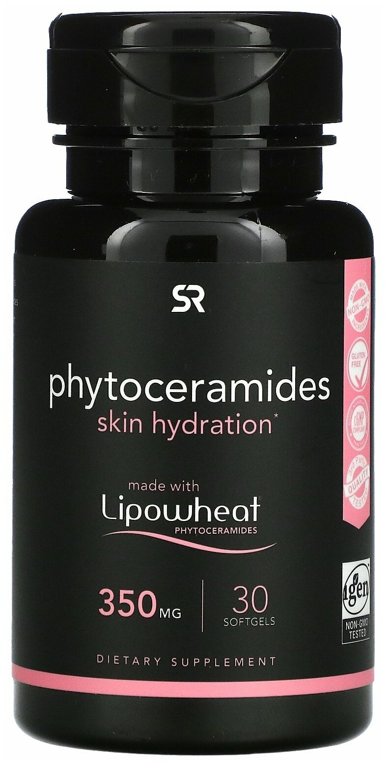 Sports Research Phytoceramides Skin Hydration 350 mg 30 Softgels