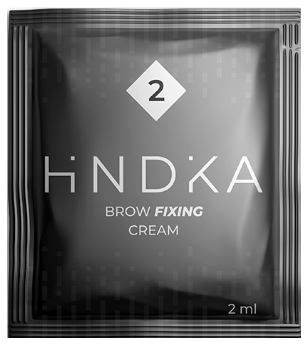 Hindika Состав для ламинирования бровей №2 Brow Fixing Cream, 2 мл, бесцветный