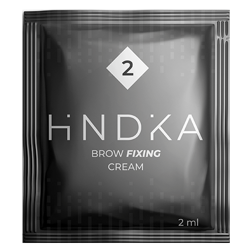 Hindika Состав для ламинирования бровей №2 Brow Fixing Cream, 2 мл, бесцветный мыло для укладки бровей brow styling cream