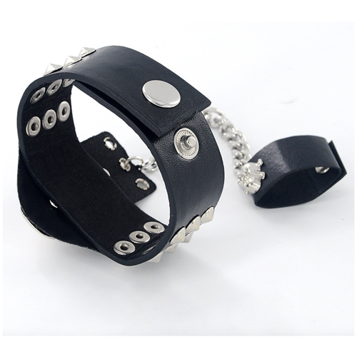 Слейв-браслет MyPads, размер S, черный черный браслет с шипами