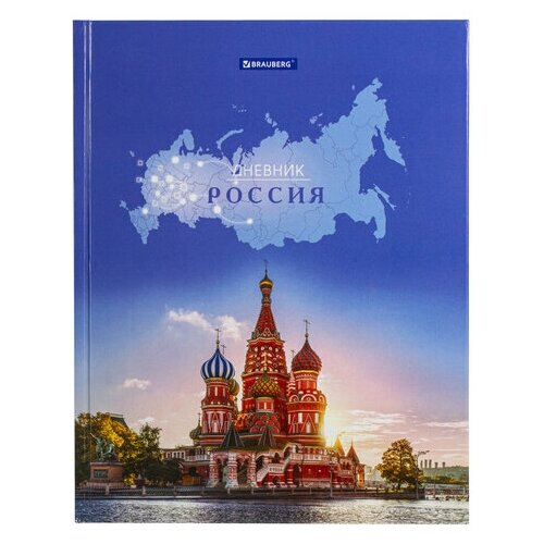 Дневник 1-11 класс 40 л, комплект 30 шт, твердый, BRAUBERG, ламинация, цветная печать, российского ШКОЛЬНИКА-1, 106049