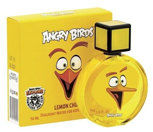 Душистая вода для детей Angry Birds Lemon Chuck, 50 мл