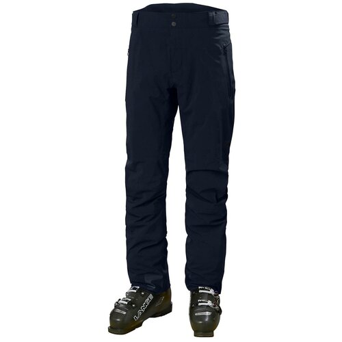  брюки Helly Hansen Alpha Lifaloft, карманы, мембрана, регулировка объема талии, водонепроницаемые, размер XXL, синий, черный