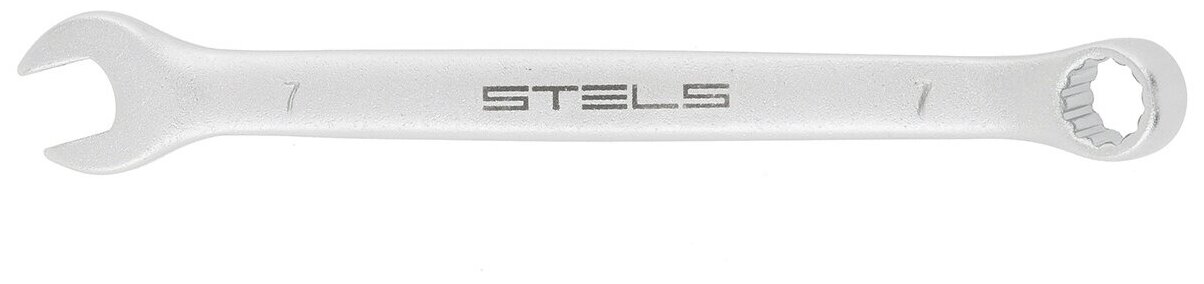 Ключ комбинированный Stels 7 мм, CrV, матовый хром 15203