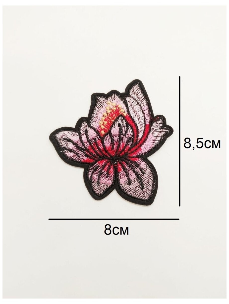 Заплатка / текстильный патч/ Нашивка / Термоаппликация / Термонаклейка цветок