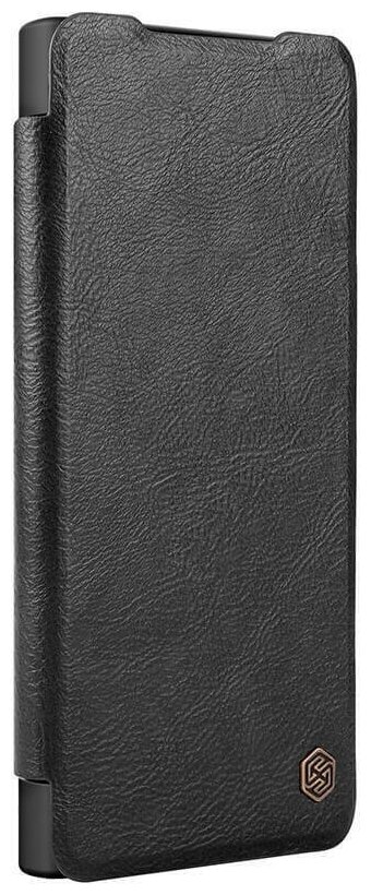 Кожаный чехол-книжка Nillkin Leather Qin Pro для Samsung Galaxy S22 Ultra черный