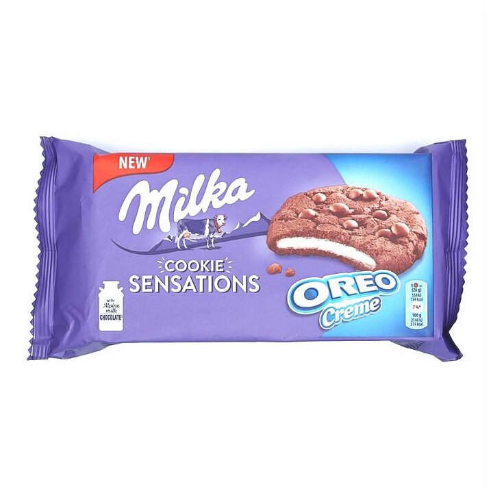 Печенье Milka Шоколадная Сенсация Орео 156 грамм
