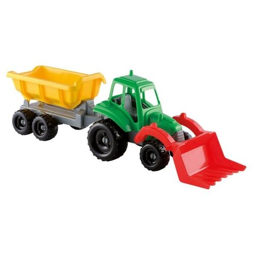 Детский набор «Трактор с прицепом», 52 см