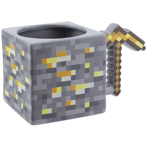 Фигурная кружка 3D Minecraft: Gold Pickaxe Mug 550 ml