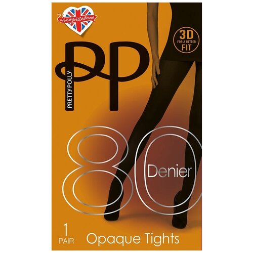 фото Колготки pretty polly серия колготок, 80 den, размер m-l, черный