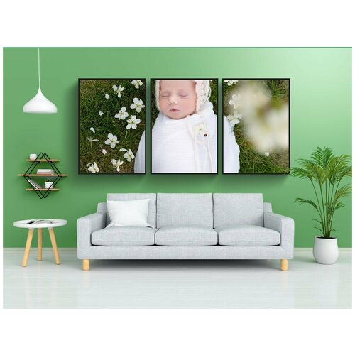 фото Набор модулных постеров для интерьера "baby, милые, ребенок" 60x90 см. в тубусе, без рамки lotsprints