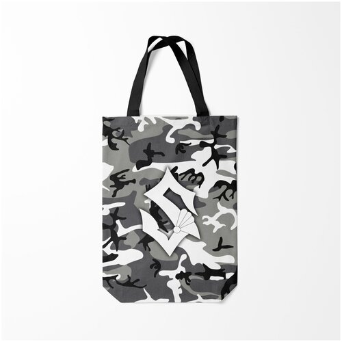 фото Сумка-шоппер / 31х42 см / рок / sabaton камуфляж burnettie