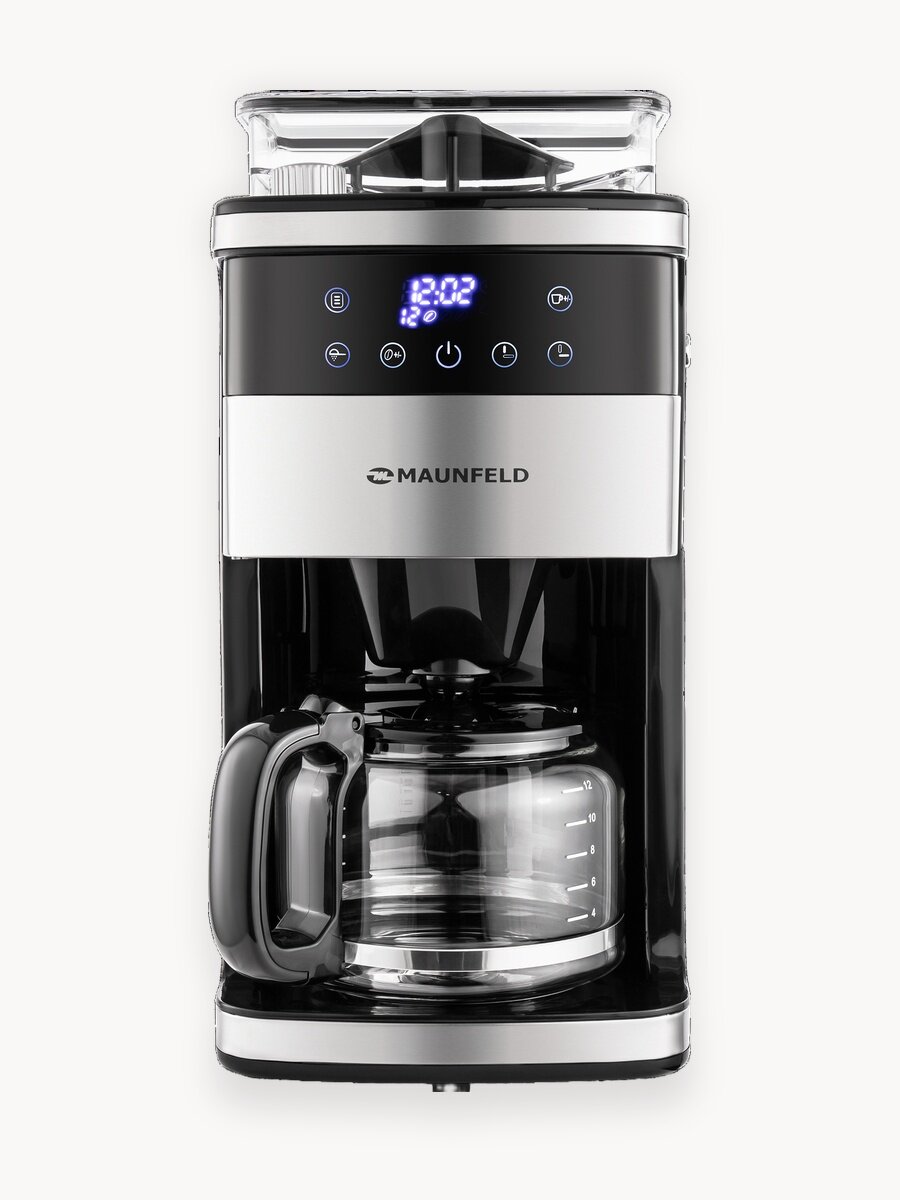 Кофеварка капельного типа MAUNFELD MF-723S , 1,5 л, 1050 вт.