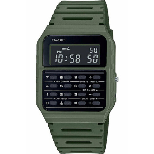 casio unisex s resin digital wrist watch ca 53wf 4bdf maroon Наручные часы CASIO Vintage, черный