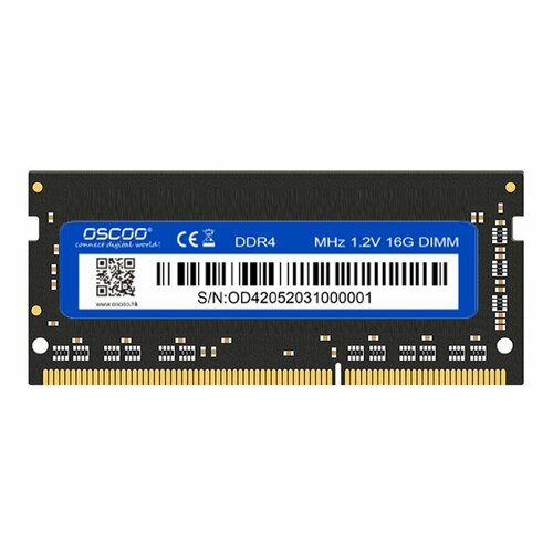 Оперативная память для ноутбука OSCOO DDR4 2666MHz 1.2V 16GB SO-DIMM оперативная память для ноутбука oscoo ddr4 2666mhz 1 2v 4gb so dimm