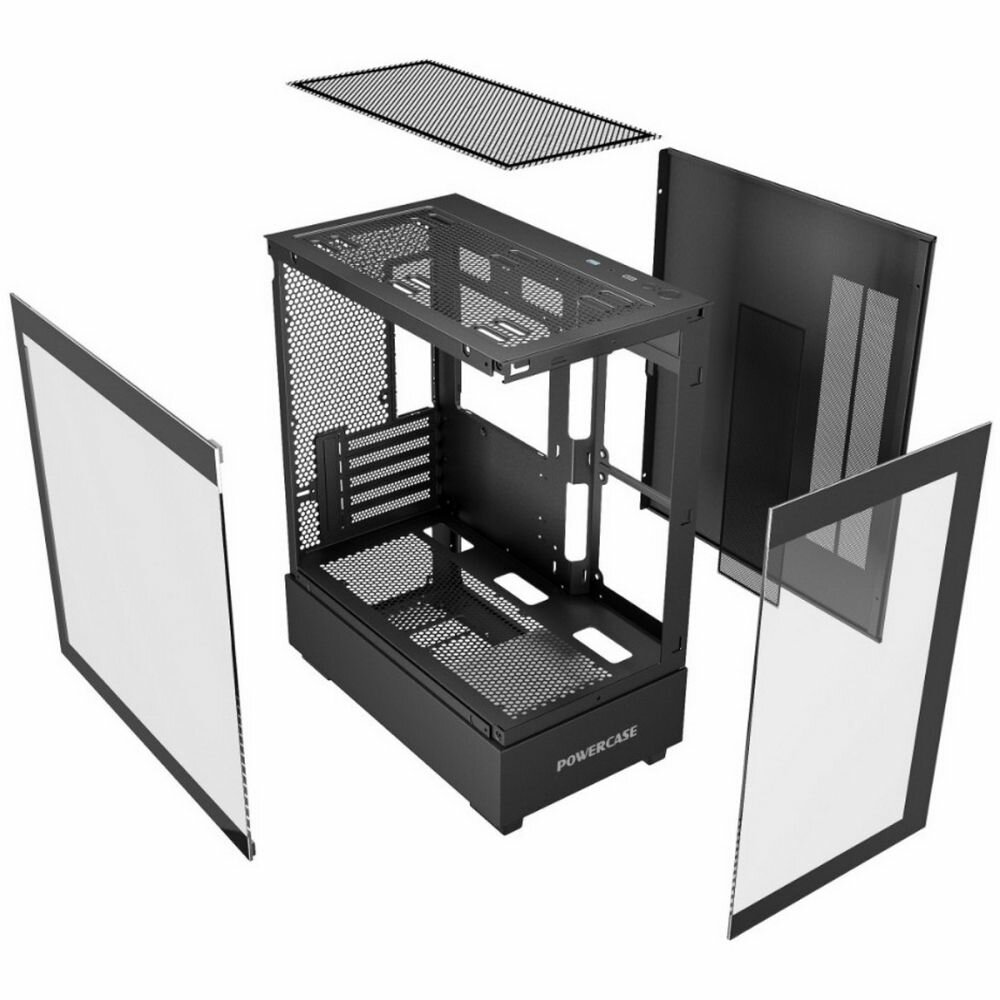 Корпус Powercase Vision Micro M Black CVMMB-L0