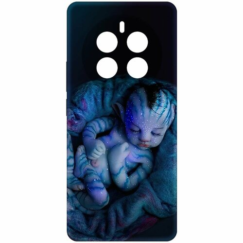 Чехол-накладка Krutoff Soft Case Аватар - Малышка для Realme 12 Pro 5G черный