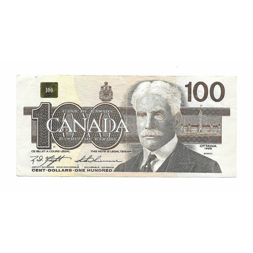 Банкнота 100 долларов 1988 Канада банкнота номиналом 5 долларов 2013 года канада