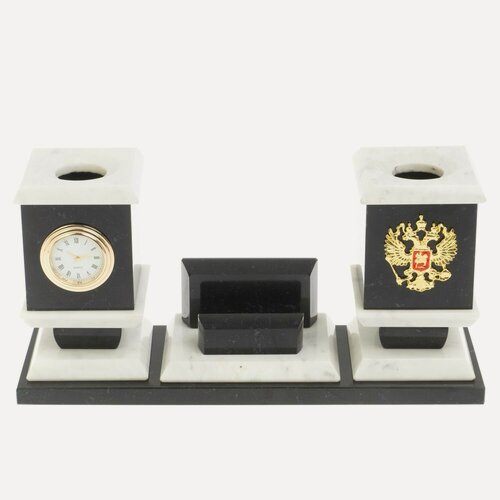 Изображение товара Офисный набор с подставкой для телефона из мрамора 127250