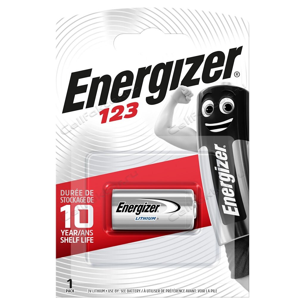 Батарейка литиевая Energizer CR123 3В 1шт