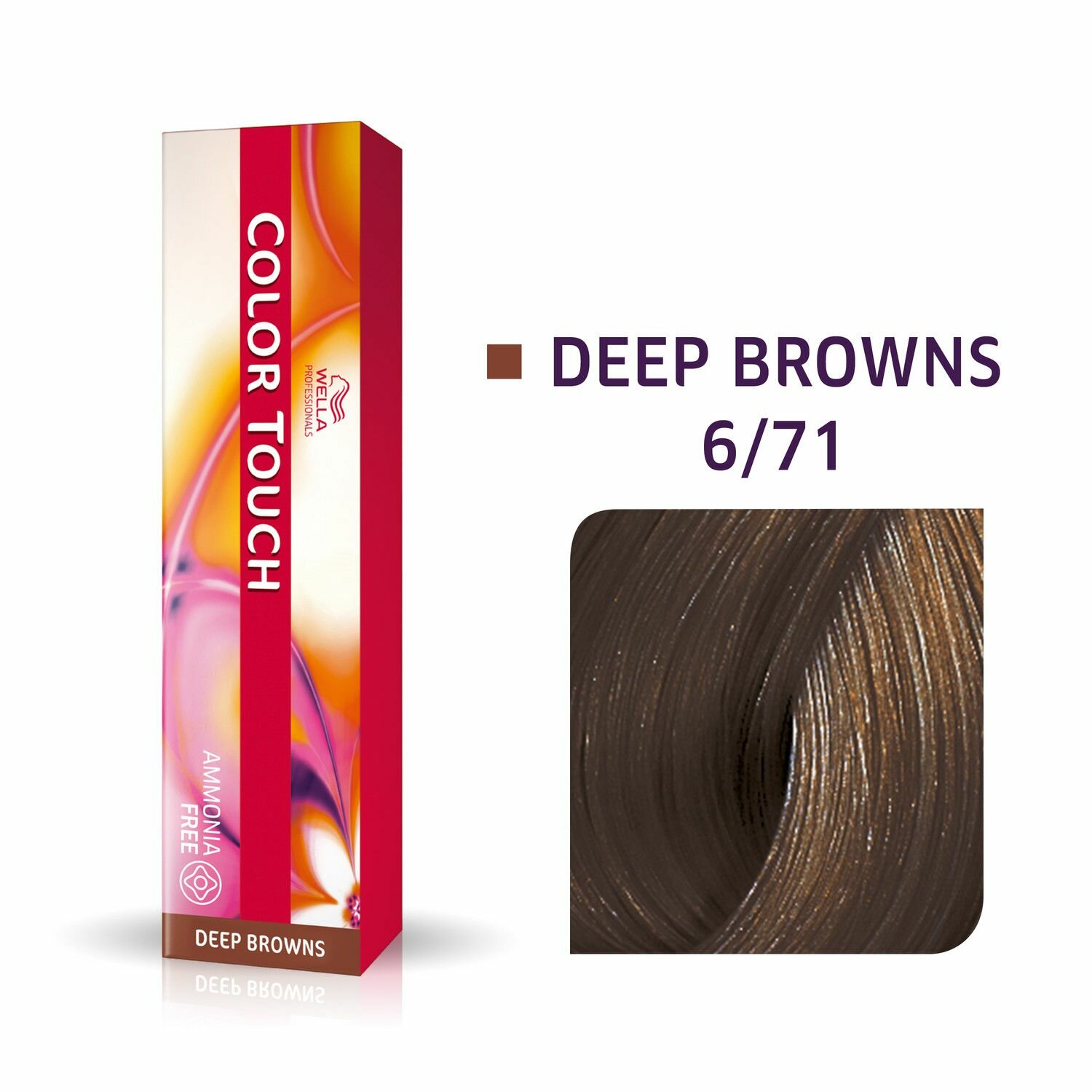 Профессиональная оттеночная краска для волос Wella Professionals Color Touch 6/71 королевский соболь