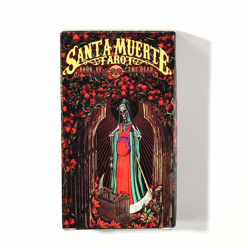 Карты гадальные Таро Святой Смерти / Santa Muerte Tarot 10х6 см / Гадание и ритуалы таро ворон смерти