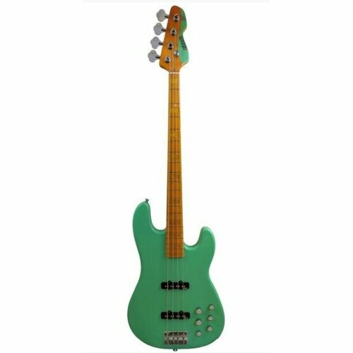 Бас-гитара Markbass MB GV 4 Gloxy Val Surf Green CR MP markbass mb gv 5 gloxy val black cr mp 5 струнная бас гитара с чехлом jj активный преамп цвет черный