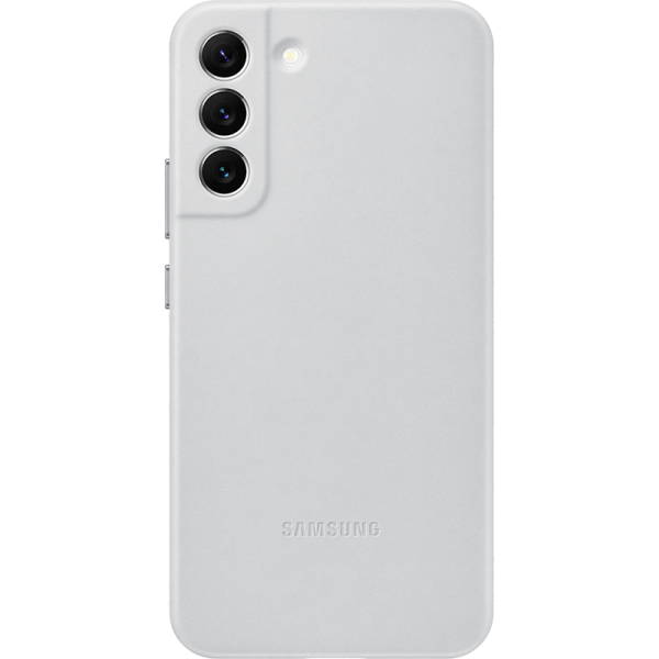 EF-VS906LJEGRU Samsung, Чехол-накладка Leather Cover Samsung S22+ Цвет : Светло-серый (натуральная кожа)
