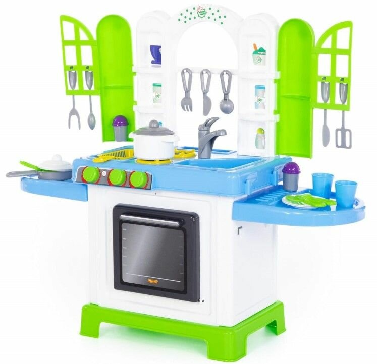 Игровой модуль "Натали №3", сюжетно-ролевая игра юный повар, кухня для девочек с игрушечной посудой