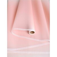 Пленка упаковочная матовая 50мкм 58см х 10м прозрачный кант пудра является идеальным решением для оформления букетов  ...