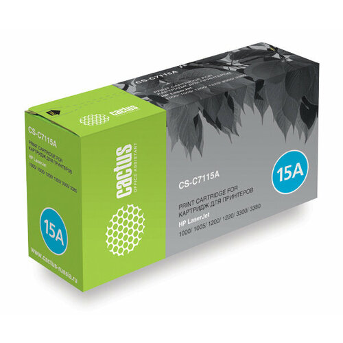Картридж Cactus CS-C7115AS C7115A черный для HP LJ 100010051200 ресурс до 2500 страниц 990₽