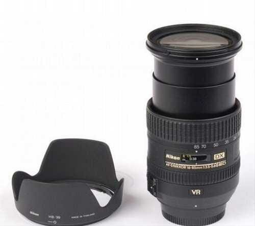 Объектив Nikon 16-85mm f/3.5-5.6G ED VR AF-S DX Nikkor, черный - фото №14