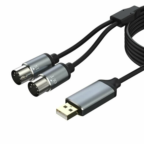 Кабель-адаптер MIDI (M) - USB (M) 1.8 метра