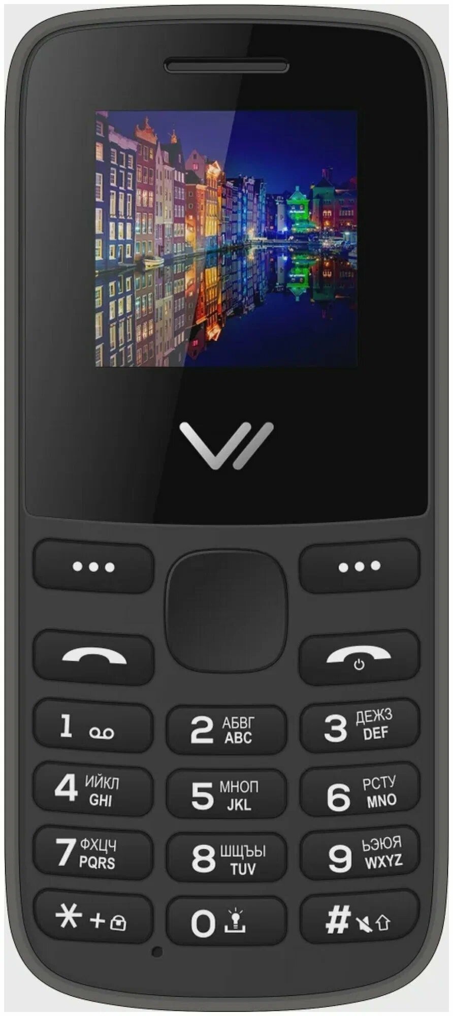 Телефон VERTEX M115, 2 SIM, черный