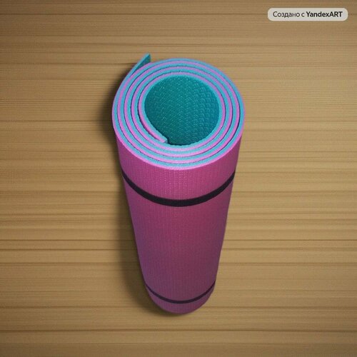 Коврик для фитнеса и йоги, нескользящий для занятий спортом 180х60х0.8