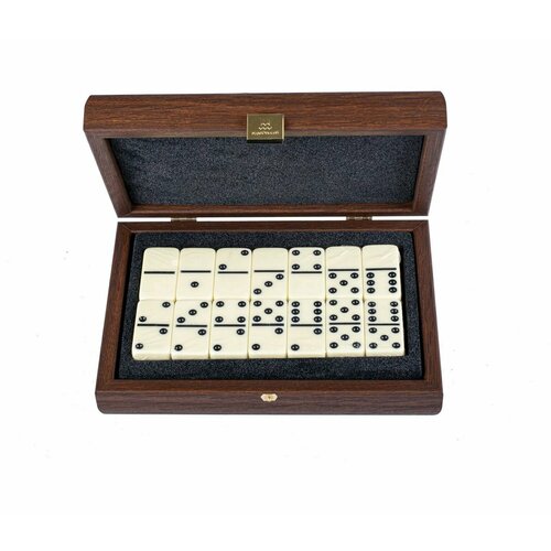 Домино Manopoulos цвет карамель, эко-кожа, деревянный ящик 24x17см