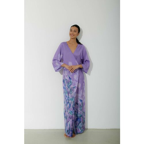 фото Халат fleursilk, размер xl, сиреневый